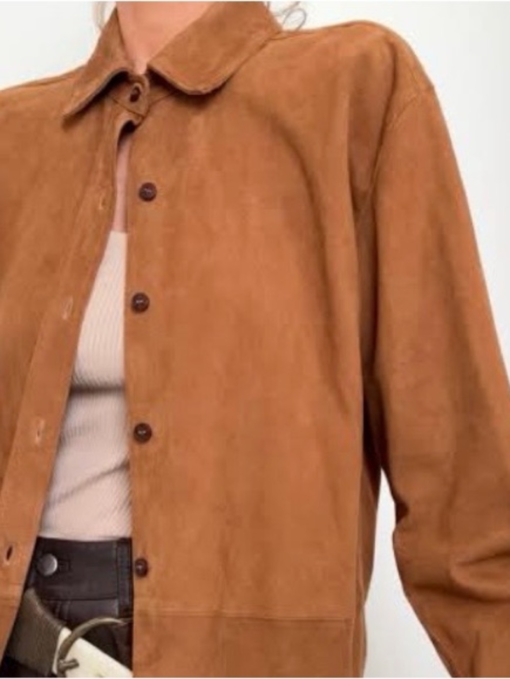 Quince Real Suede Shirt or Light Jacket